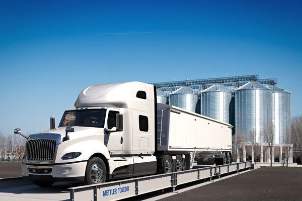 Mettler Toledo truck weighbridge at an industrial grain facility